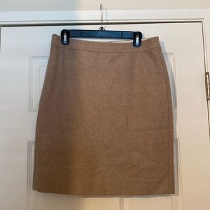 J.Crew Beige Wool Pencil Skirt